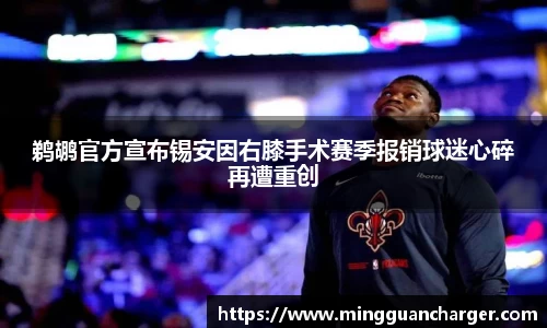 鹈鹕官方宣布锡安因右膝手术赛季报销球迷心碎再遭重创